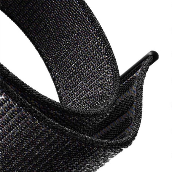 5/$20 NEW BLACK Nylon Sport Loop Band Apple Watch 38/40/41mm - Picture 3 of 9